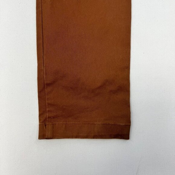 Gap Men’s Flat Front Skinny Khaki Pants Brown Size 30x34 Stretch - Picture 5 of 9